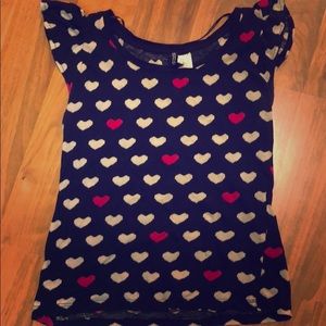 Fun and flirty! Cap sleeve, heart top!